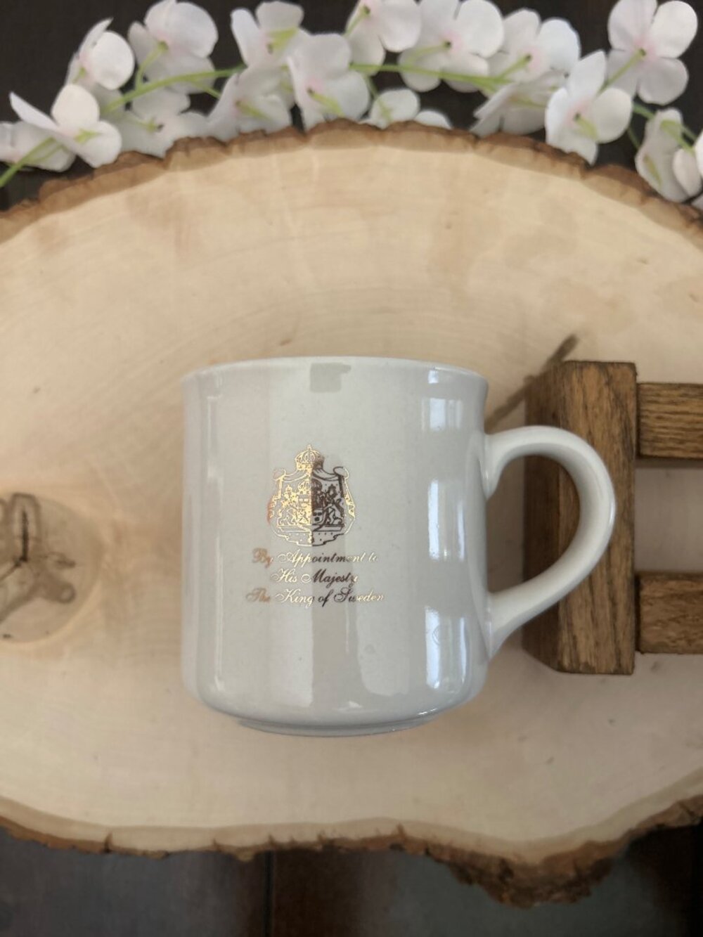 Gevalia Kaffe White Ceramic Mug By Appointment To The King Of Sweden - Picture 2 of 10